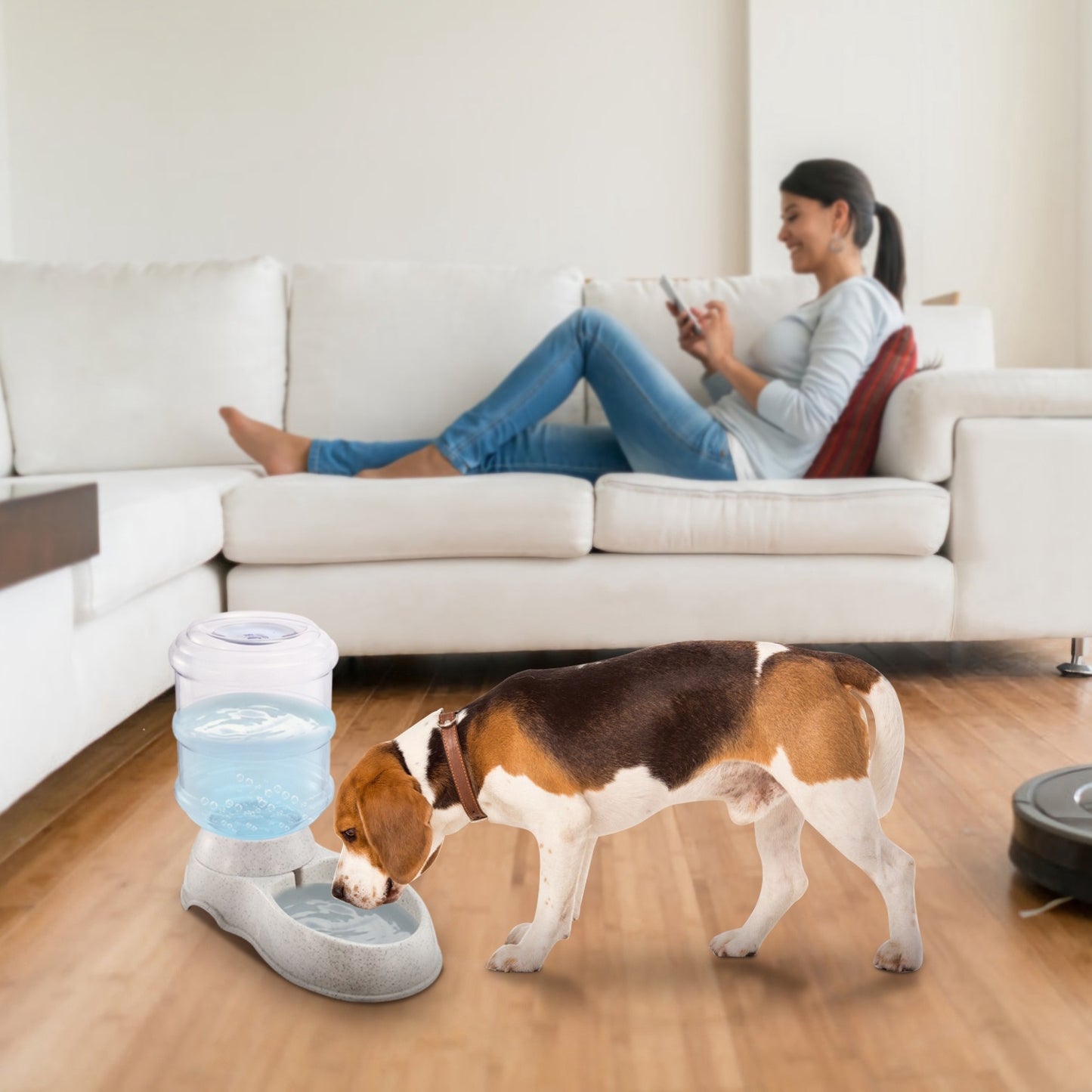 Dispensador automático de agua para mascotas