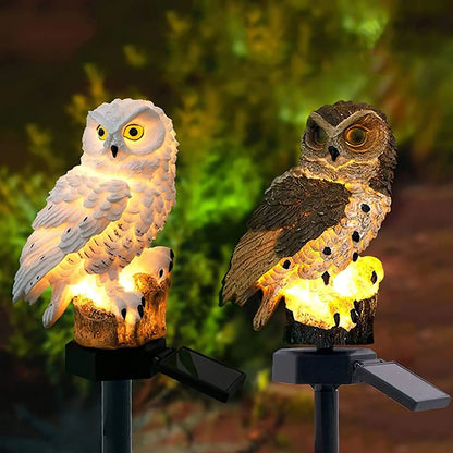 Solar Owl Landscape Lights