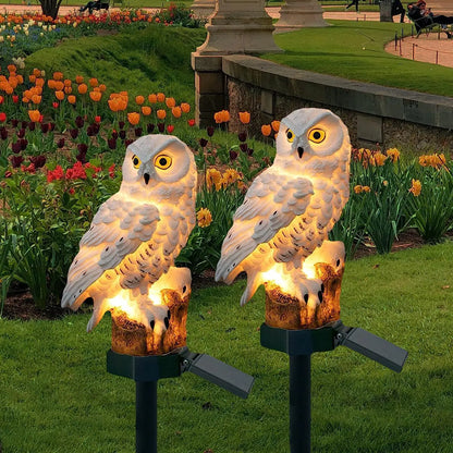 Solar Owl Landscape Lights