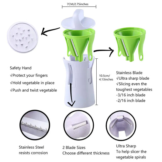 Handheld Veggie Slicer/Peeler