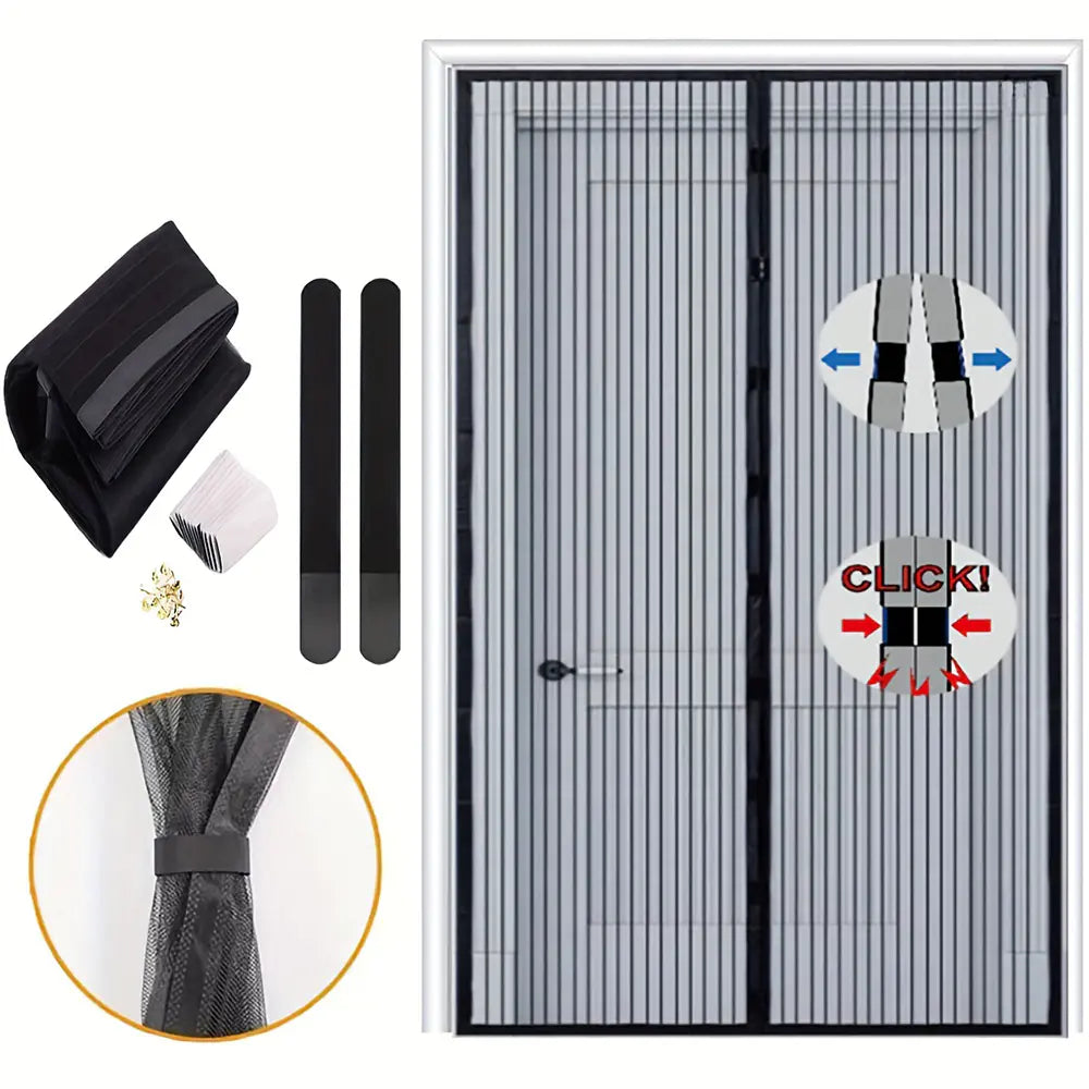 Magnetic Soft Mesh Door Curtain