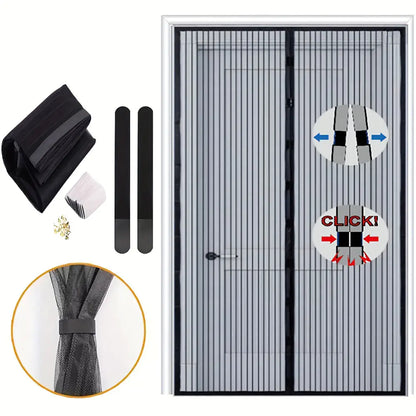 Magnetic Soft Mesh Door Curtain